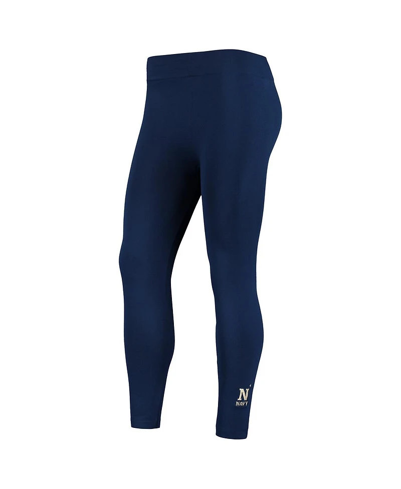 Women's ZooZatz Navy Midshipmen Fleece Leggings