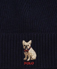 Polo Ralph Lauren Men's Embroidered Frenchie Beanie