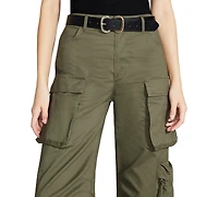 Steve Madden Women's Two-Tone Double Buckle Belt