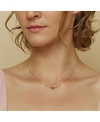 Sterling Silver 18k Gold Plated Olivia Leaf Necklace – Dainty Layering Piece, Effortless Elegance