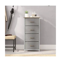 Marley 4 Drawer Storage Dresser With Cast Iron Frame