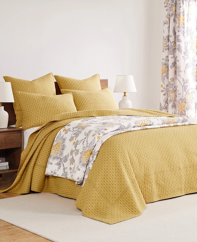 Levtex Cross Stitch Stitching 3-Pc. Bedspread Sets, King/California King