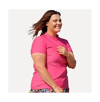 Calypsa Women's Full-Zip Adele Swim Top