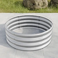 32.0811.4" Tall Round Raised Garden Bed, Metal Raised Beds for Vegetables, Outdoor Garden Raised Planter Box, Backyard Patio Planter Raised Beds