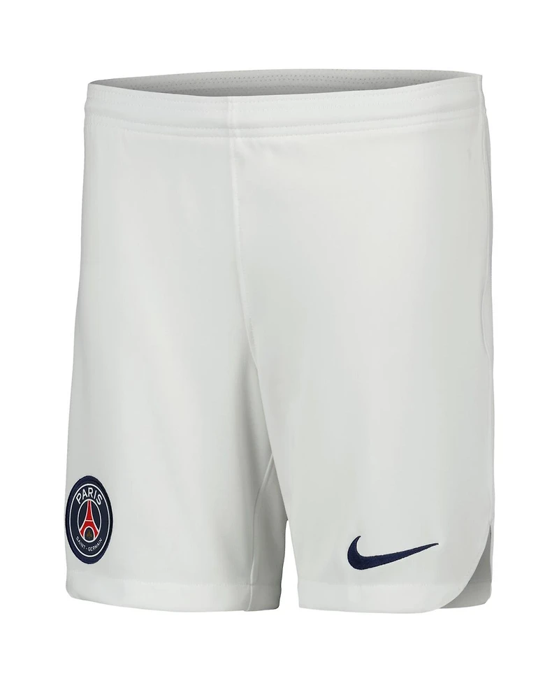 Big Boys Nike White Paris Saint-Germain 2023/24 Away Stadium Performance Shorts
