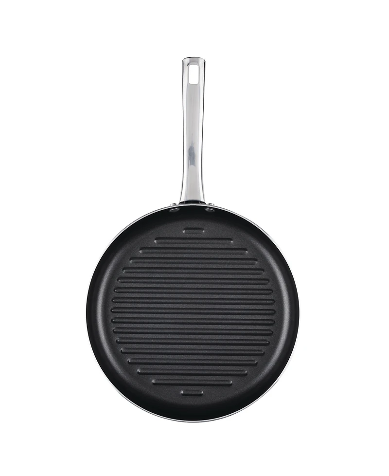 Farberware Style Aluminum Nonstick 11.25" Cookware Deep Round Grill Pan