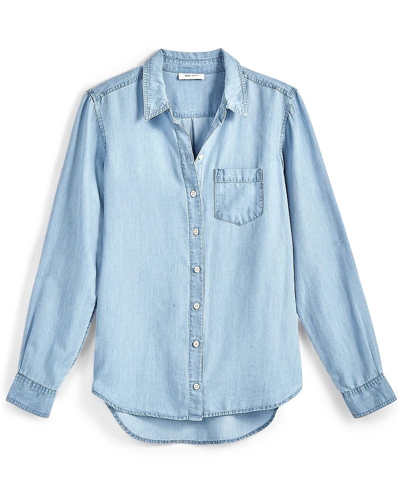On 34th Women's Chambray Shirt, Created for Macy's