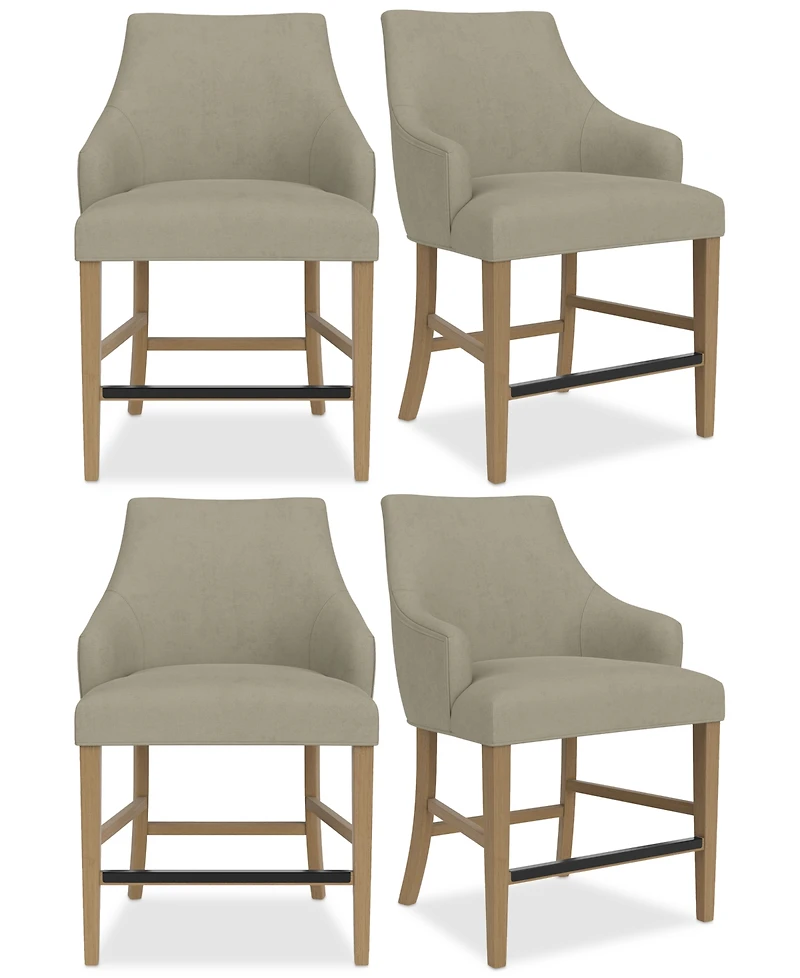 Nelin 4pc Counter Height Chair Set