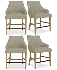 Nelin 4pc Counter Height Chair Set