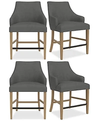Nelin 4pc Counter Height Chair Set