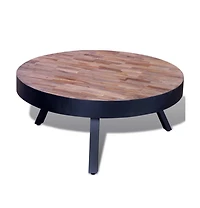 Coffee Table Round Reclaimed Teak Wood