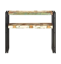 Console Table 35.4"x11.8"x29.5" Solid Reclaimed Wood