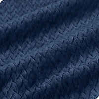 Bare Home Textured Micro plush Fleece Full/Queen Blanket