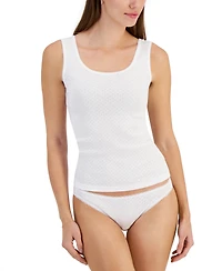 Charter Club Women's Cotton Pointelle Tank Top, Created for Macy's