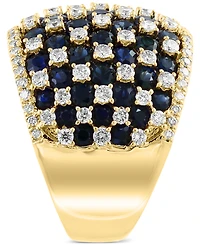 Effy Emerald (3-3/4 ct. t.w.) & Diamond (1-1/5 Statement Ring 14k Gold