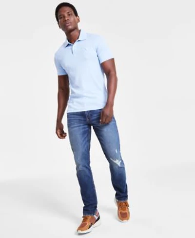 Guess Mens Nolan Polo Slim Tapered Jeans
