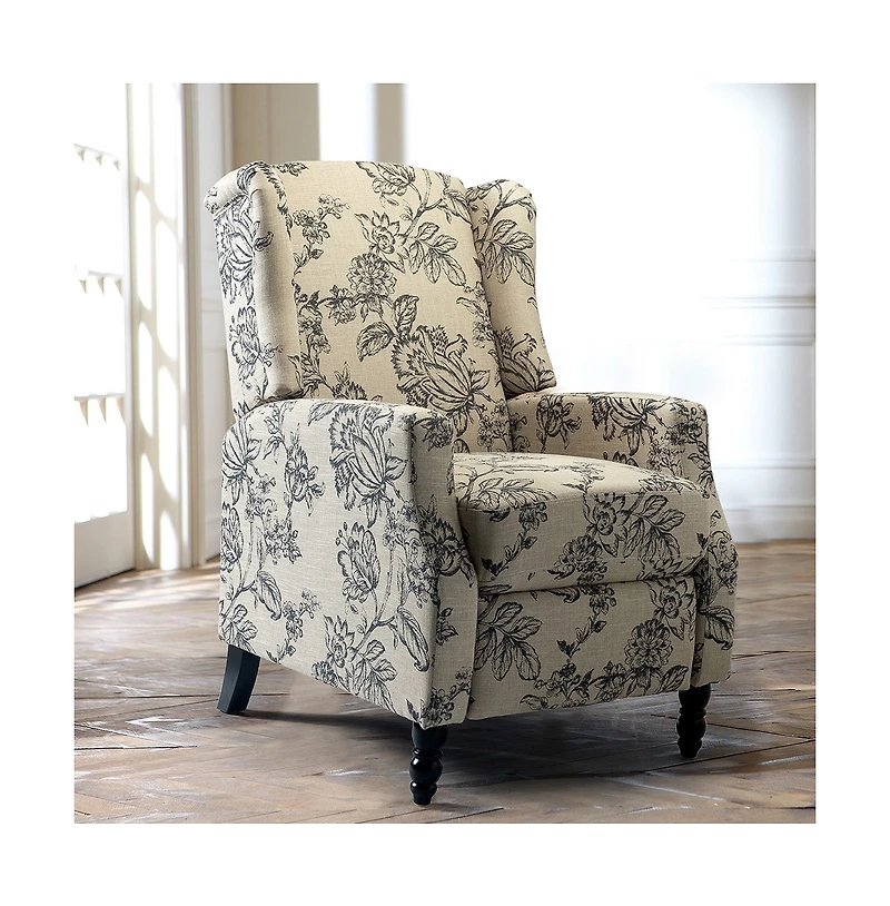 Franco Genuine Leather Manual Recliner