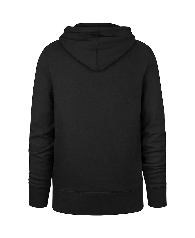 Men's '47 Brand Black Baltimore Ravens Box Out Headline Pullover Hoodie