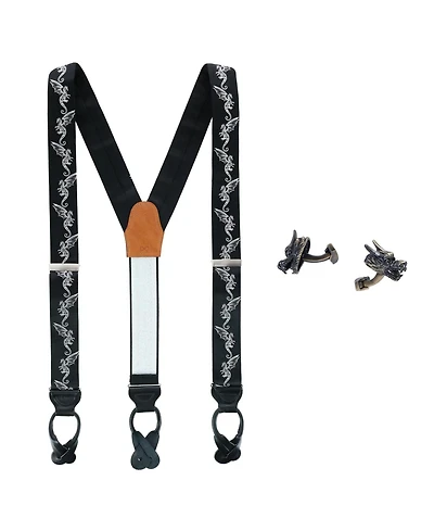 Trafalgar Guardian of Freedom Silk Brace and Brass Cufflink Set