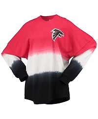 Women's Fanatics Red, Black Atlanta Falcons Ombre Long Sleeve T-shirt