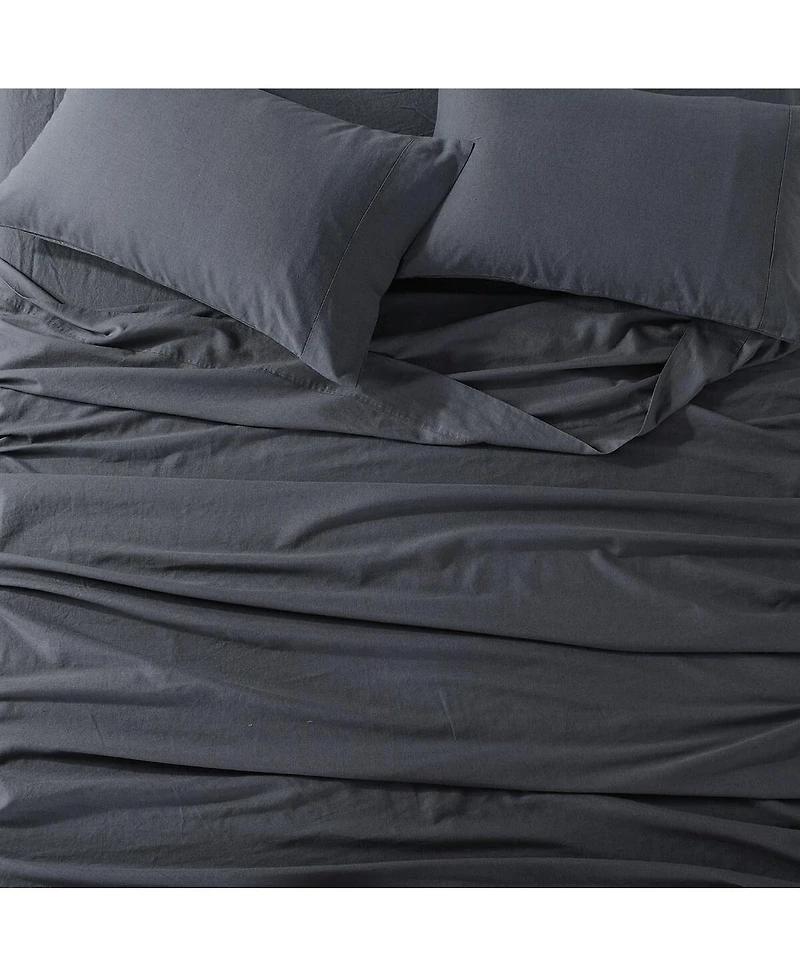 Belgian Flax Linen Cotton Sheet Set, King