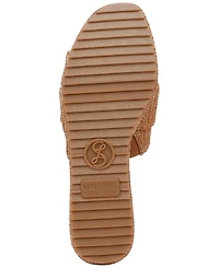 Sam and Libby Women's Crysta Buckle Platform Wedge Sandals