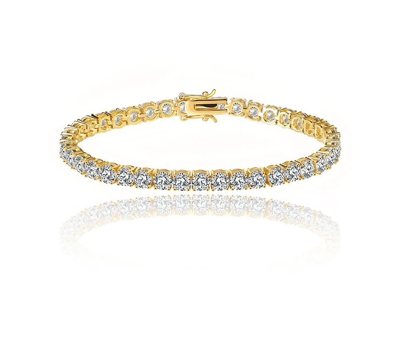 Hollywood Sensation Tennis Bracelet for Women with 1/8 Ct Cubic Zirconia