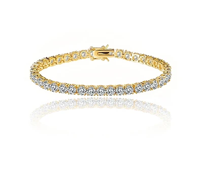 Hollywood Sensation Tennis Bracelet for Women with 1/8 Ct Cubic Zirconia