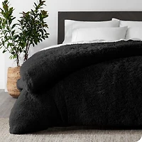 Bare Home Shaggy Faux Fur Duvet Cover
