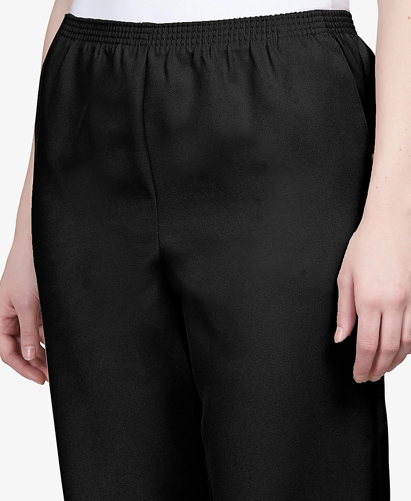 Alfred Dunner Classics Pull-On Straight-Leg Pants