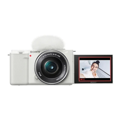 Sony Alpha Zv-E10 Aps-c Mirrorless Vlog Camera with 16-50mm Lens (White)