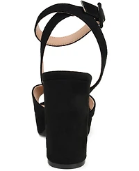Journee Collection Women's Nairri Platform Block Heel Dress Sandals