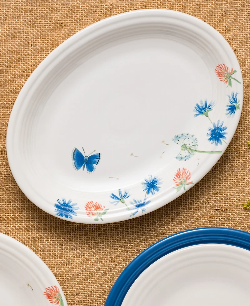 Fiesta Breezy Floral Oval Platter