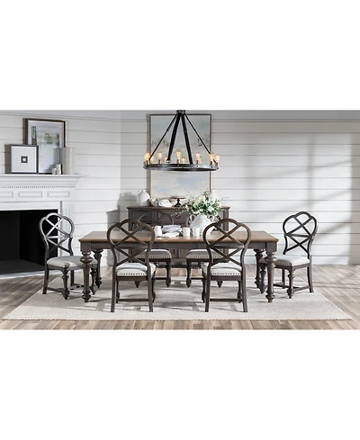 Mandeville Pc. Dining Set (Rectangular Table & X-Back Chairs