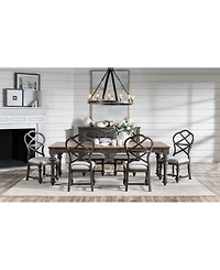 Mandeville Pc. Dining Set (Rectangular Table & X-Back Chairs
