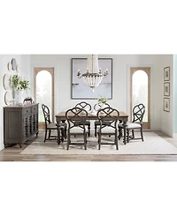 Mandeville Pc. Dining Set (Rectangular Table & X-Back Chairs