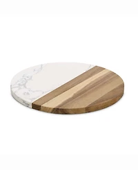 Hic Kitchen Maison Du Fromage 9-Piece Charcuterie Round Cheese Board and Cheese Tools Set