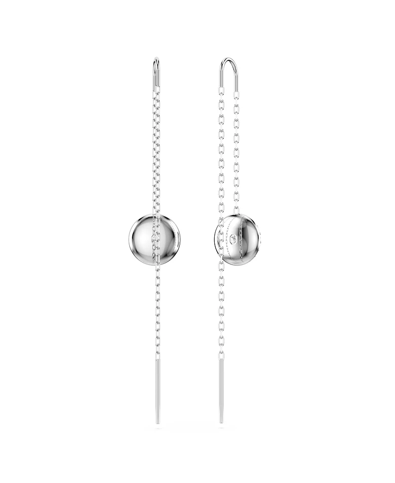 Swarovski White, Rhodium Plated or Rose-Gold Tone Meteora Drop Earrings