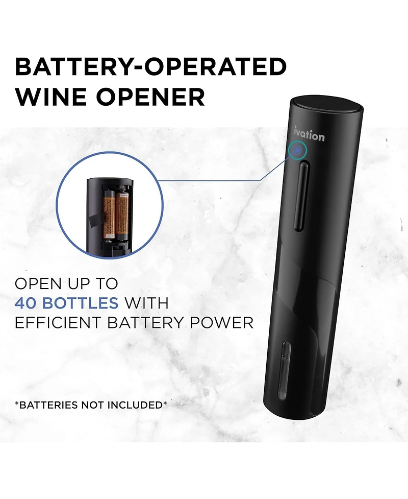 Ivation 7 Piece Wine Set, Electric Wine Opener, Wine Pump & More!