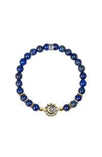 Illuminating Energy - Lapis Moon Charm Bracelet