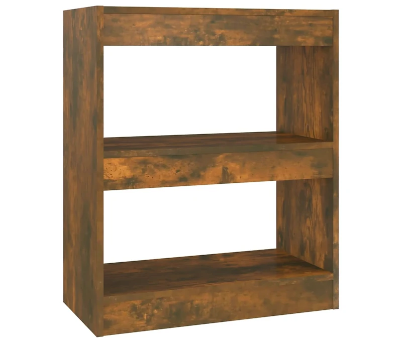 Book Cabinet/Room Divider Smoked Oak 23.6"x11.8"x28.3"