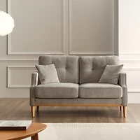 Simplie Fun Living Space Sofa 2 Seater, Loveseat With Waterproof Fabric, Usb Charge
