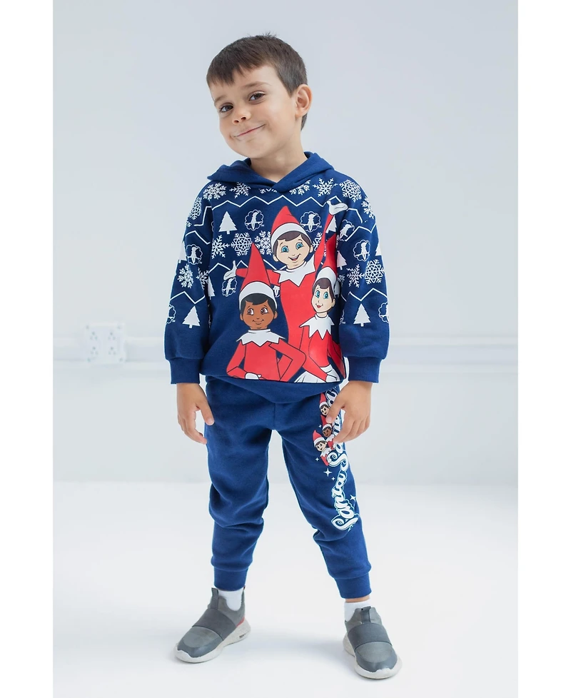 Elf on the shelf Toddler Boys The Fleece Pullover Hoodie and Pants Outfit Set Toddler|Child