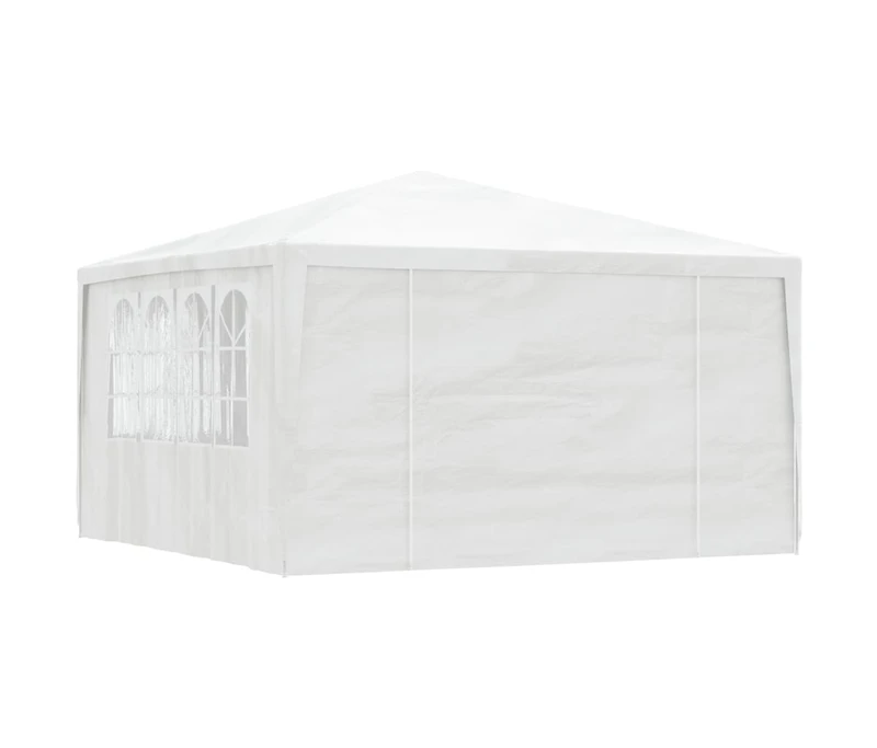 Professional Party Tent with Side Walls 13.1'x13.1' White 0.3 oz/ft²