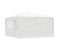 Professional Party Tent with Side Walls 13.1'x13.1' White 0.3 oz/ft²