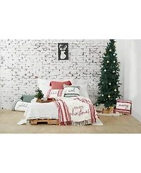 Morgan "Yuletide" Striped Woven Christmas Accent Throw Pillow, 15" x 35"