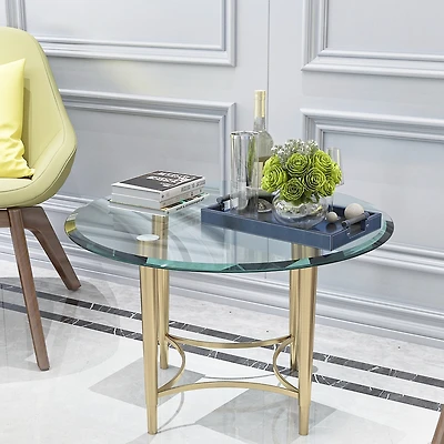 Streamdale 3/8" Beveled Glass Table Top, 28" Round