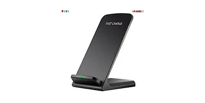 5 Core Wireless Charge, 10W Max Wireless Charging Stand, Qi Wireless Charging Stand Compatible with All Smart Phones, Samsung Galaxy S21 S20 S10 S9 S8