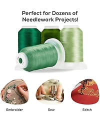 Jumbl JumblCrafts 40 Color Thread Embroidery Kit for Embroidery & Sewing