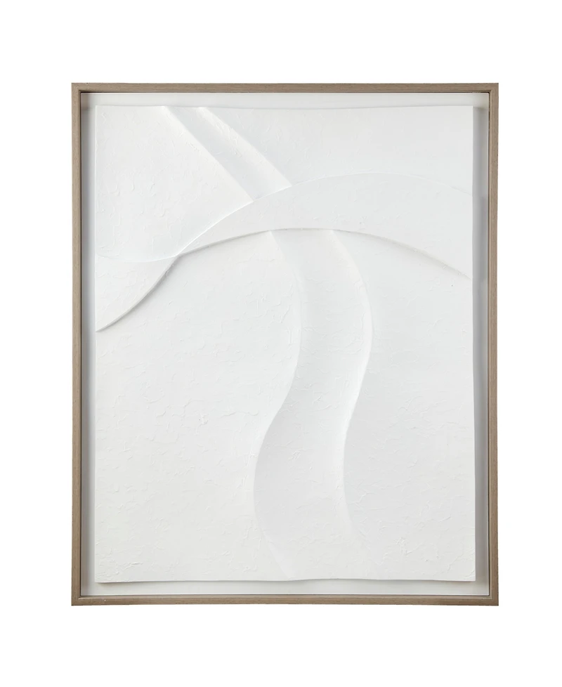 Ink+Ivy Paths Collide Framed Carved Resin Dimensional Wall Decor